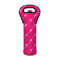 Pink Sweet Lollipop Pattern Print Single Neoprene Wine Tote