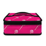 Pink Sweet Lollipop Pattern Print Small Lunch Bag