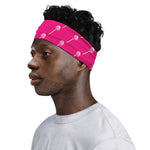 Pink Sweet Lollipop Pattern Print Sports Headband