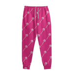 Pink Sweet Lollipop Pattern Print Sweatpants