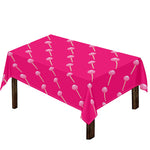 Pink Sweet Lollipop Pattern Print Tablecloth