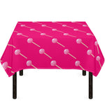 Pink Sweet Lollipop Pattern Print Tablecloth