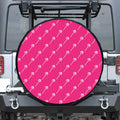 Pink Sweet Lollipop Pattern Print Tire Cover