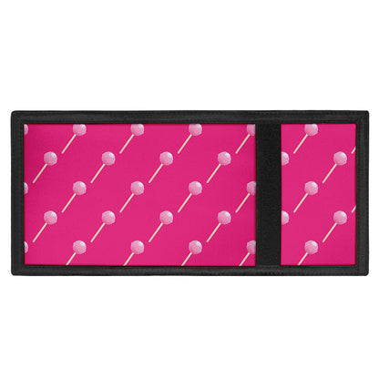 Pink Sweet Lollipop Pattern Print Trifold Wallet