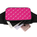 Pink Sweet Lollipop Pattern Print Waist Bag