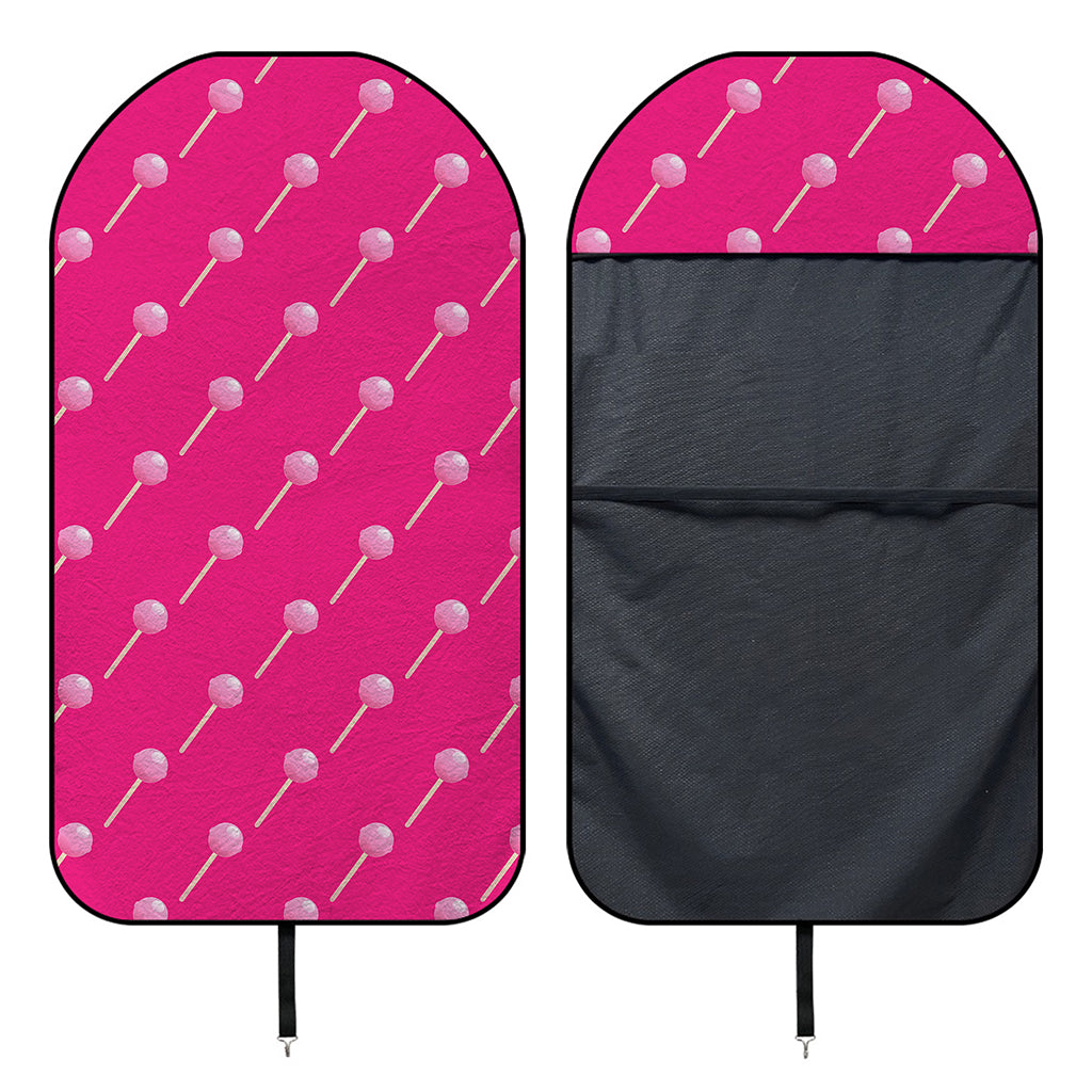 Pink Sweet Lollipop Pattern Print Waterproof Car Seat Cover