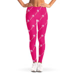 Pink Sweet Lollipop Pattern Print Women's Leggings
