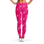 Pink Sweet Lollipop Pattern Print Women's Leggings