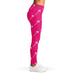 Pink Sweet Lollipop Pattern Print Women's Leggings