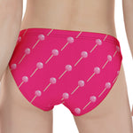 Pink Sweet Lollipop Pattern Print Women's Panties