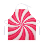 Pink Swirl Candy Print Adjustable Apron