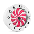 Pink Swirl Candy Print Alarm Clock