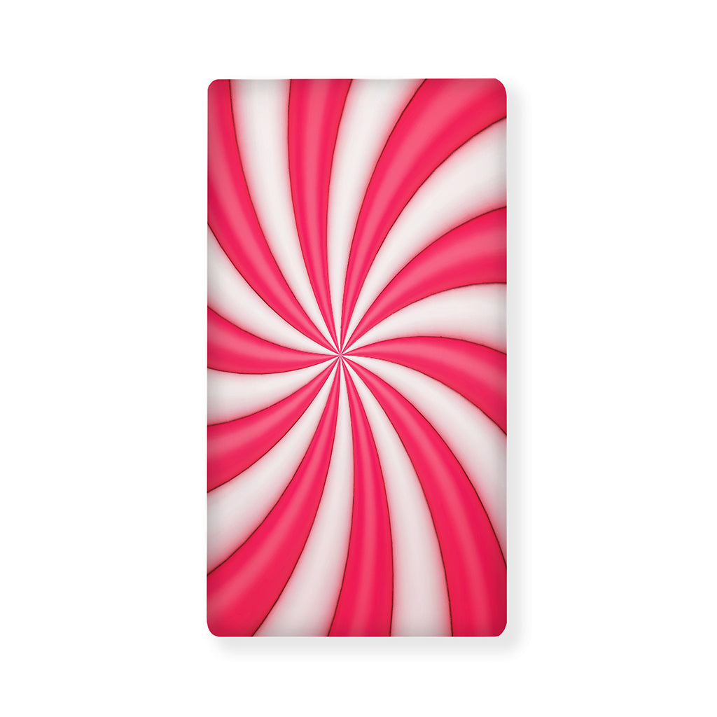 Pink Swirl Candy Print Baby Crib Sheet