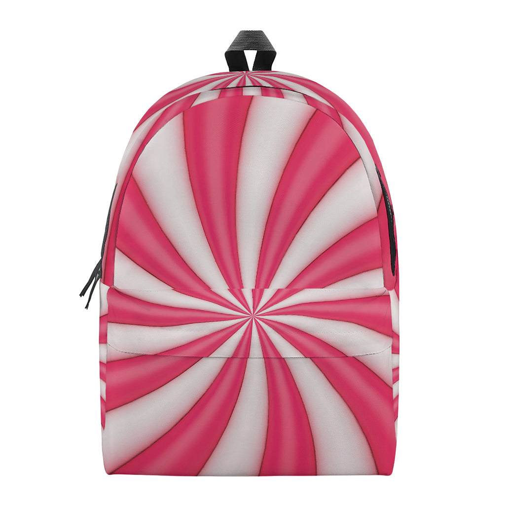 Pink Swirl Candy Print Backpack