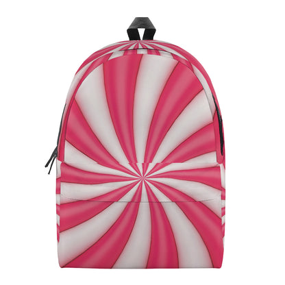 Pink Swirl Candy Print Backpack