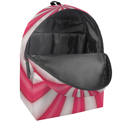 Pink Swirl Candy Print Backpack