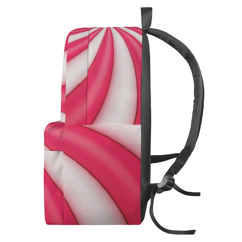 Pink Swirl Candy Print Backpack