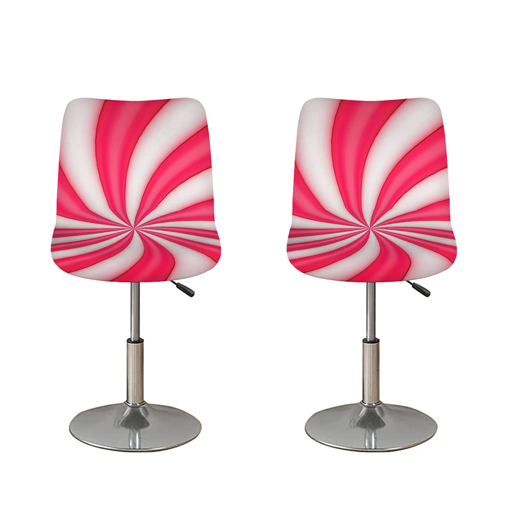 Pink Swirl Candy Print Bar Stool Covers