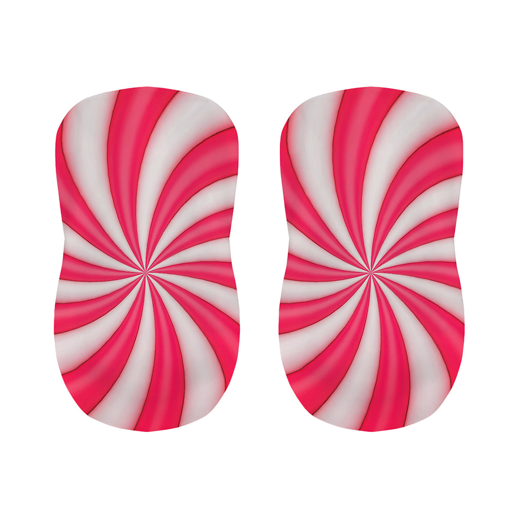 Pink Swirl Candy Print Bar Stool Covers