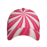 Pink Swirl Candy Print Baseball Cap