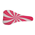 Pink Swirl Candy Print Bicycle Seat Cover