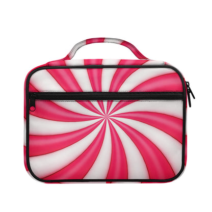 Pink Swirl Candy Print Briefcase Bible Bag