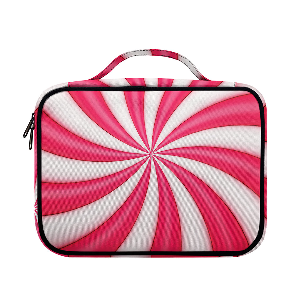 Pink Swirl Candy Print Briefcase Bible Bag