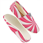 Pink Swirl Candy Print Casual Shoes