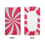 Pink Swirl Candy Print Changing Pad Cover