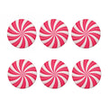 Pink Swirl Candy Print Coaster Set