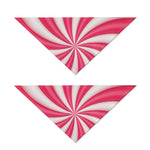 Pink Swirl Candy Print Dog Bandana