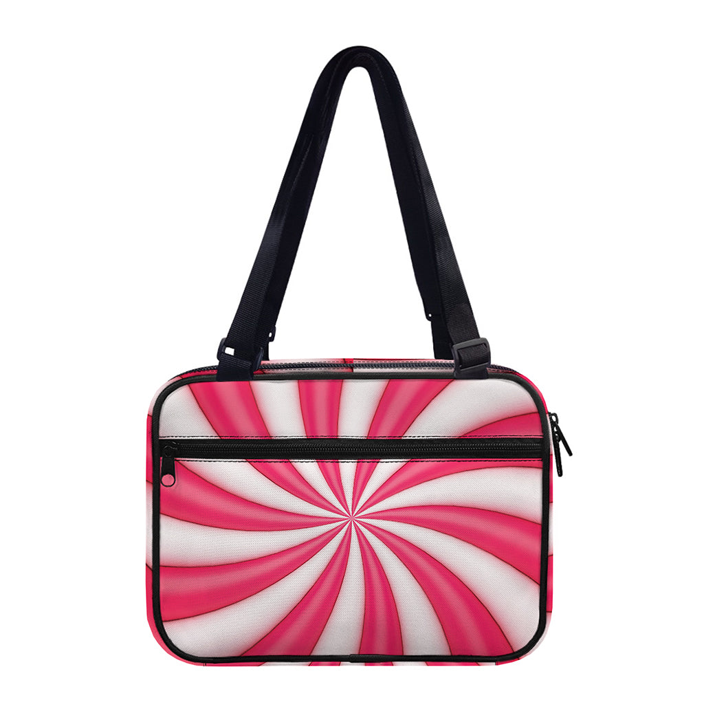 Pink Swirl Candy Print Double Strap Bible Bag