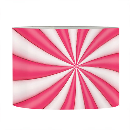 Pink Swirl Candy Print Drum Lamp Shade