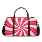Pink Swirl Candy Print Duffle Bag