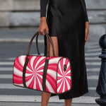 Pink Swirl Candy Print Duffle Bag