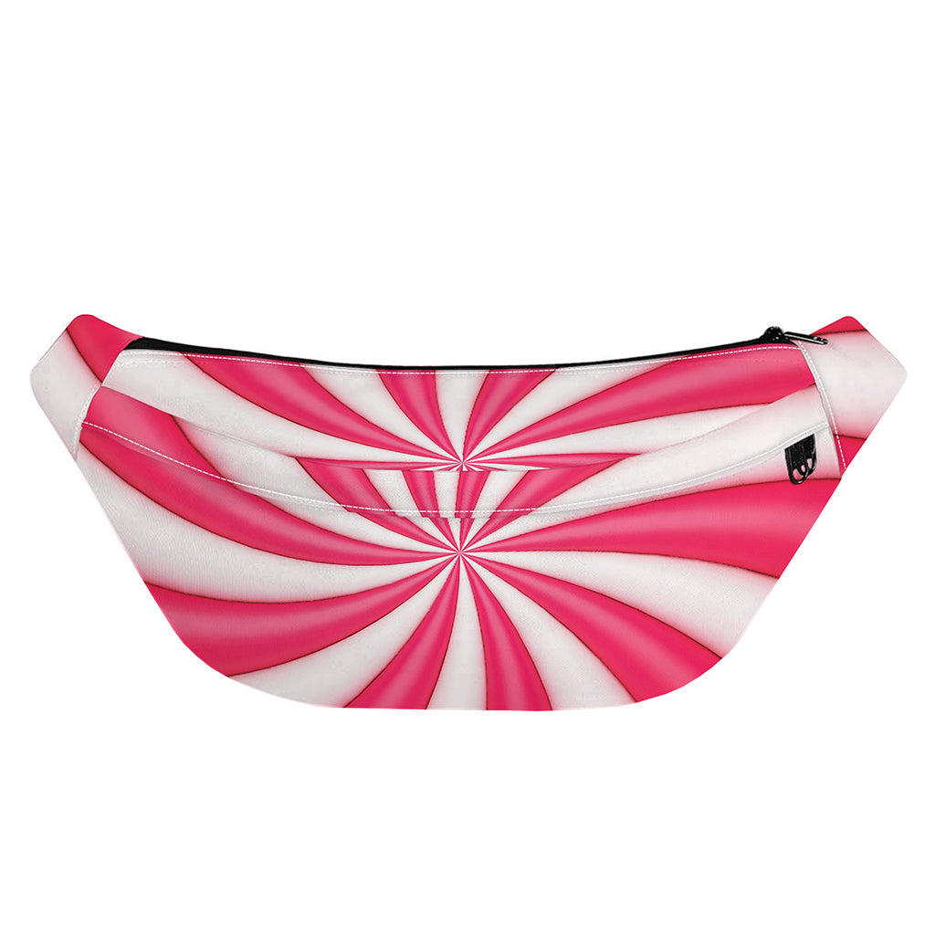 Pink Swirl Candy Print Fanny Pack