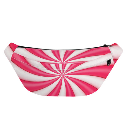Pink Swirl Candy Print Fanny Pack