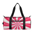 Pink Swirl Candy Print Gym Bag