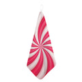 Pink Swirl Candy Print Hand Towel