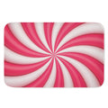 Pink Swirl Candy Print Indoor Door Mat