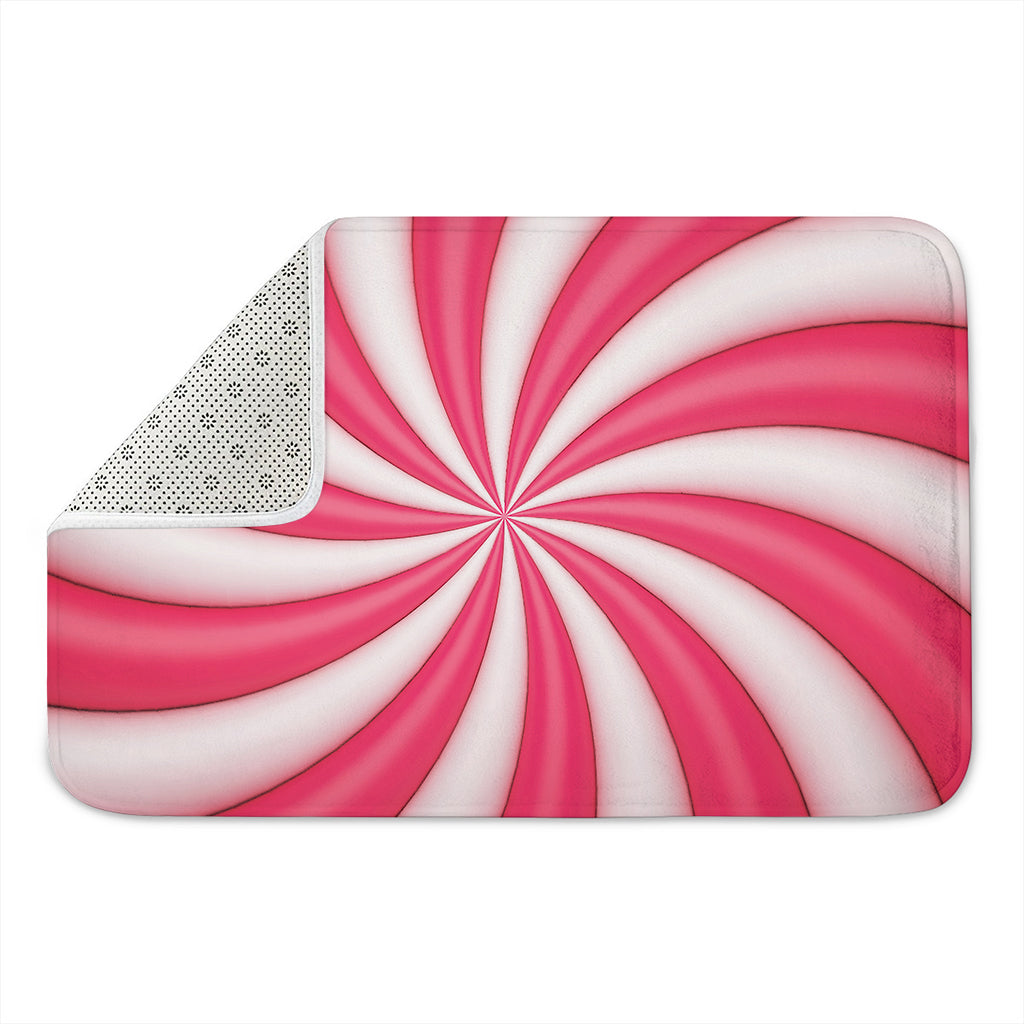 Pink Swirl Candy Print Indoor Door Mat