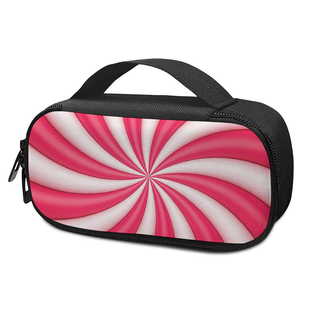 Pink Swirl Candy Print Insulin Cooler Travel Case