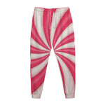 Pink Swirl Candy Print Jogger Pants