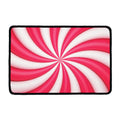 Pink Swirl Candy Print Kitchen Mat