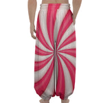 Pink Swirl Candy Print Lantern Pants