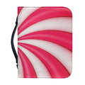 Pink Swirl Candy Print Leather Bible Cover