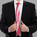 Pink Swirl Candy Print Necktie