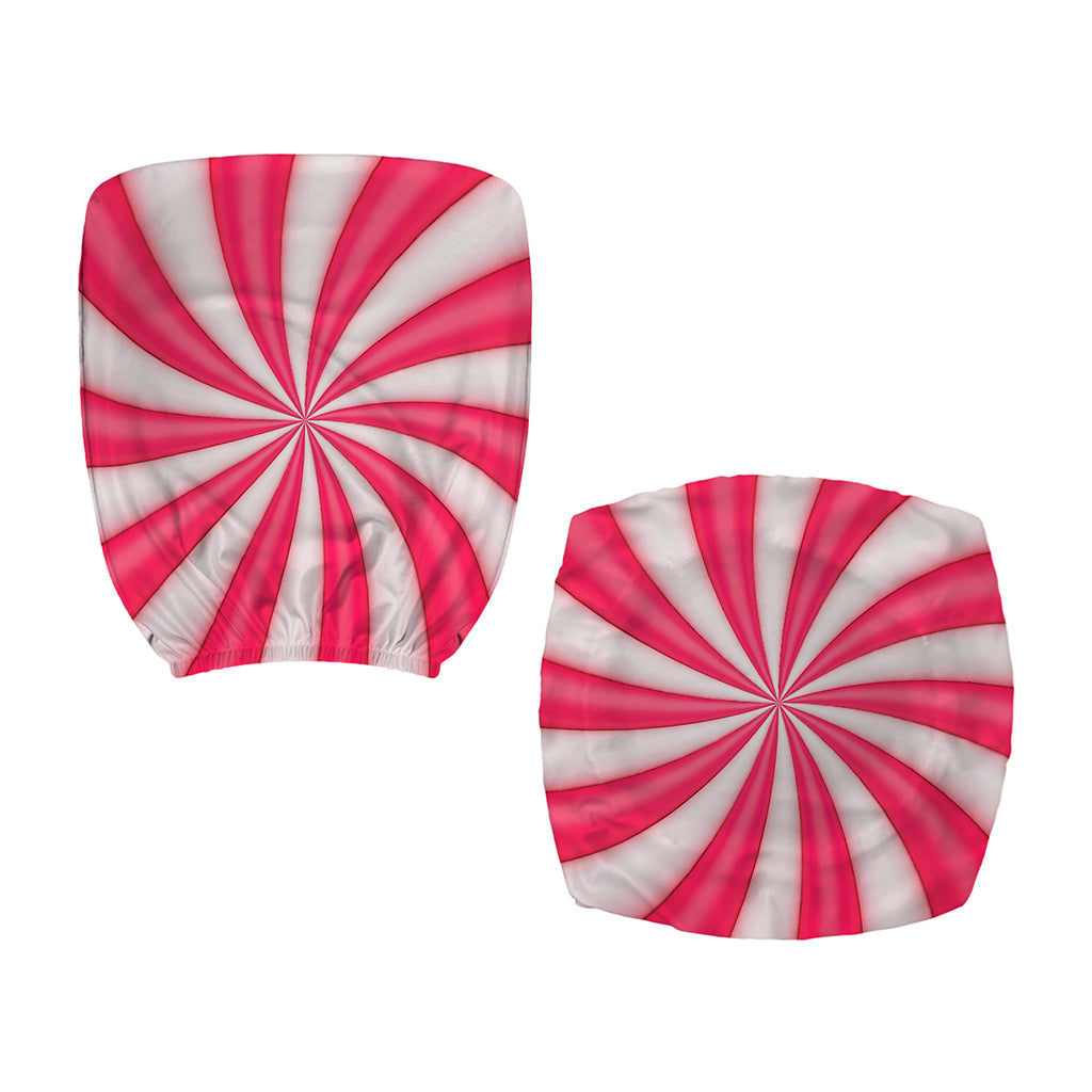 Pink Swirl Candy Print Office Chair Cover