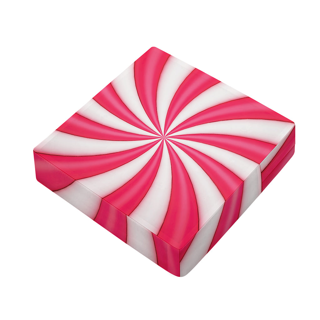 Pink Swirl Candy Print Outdoor Seat Cushion Cover
