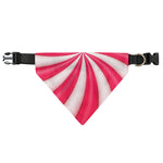 Pink Swirl Candy Print Over The Collar Dog Bandana